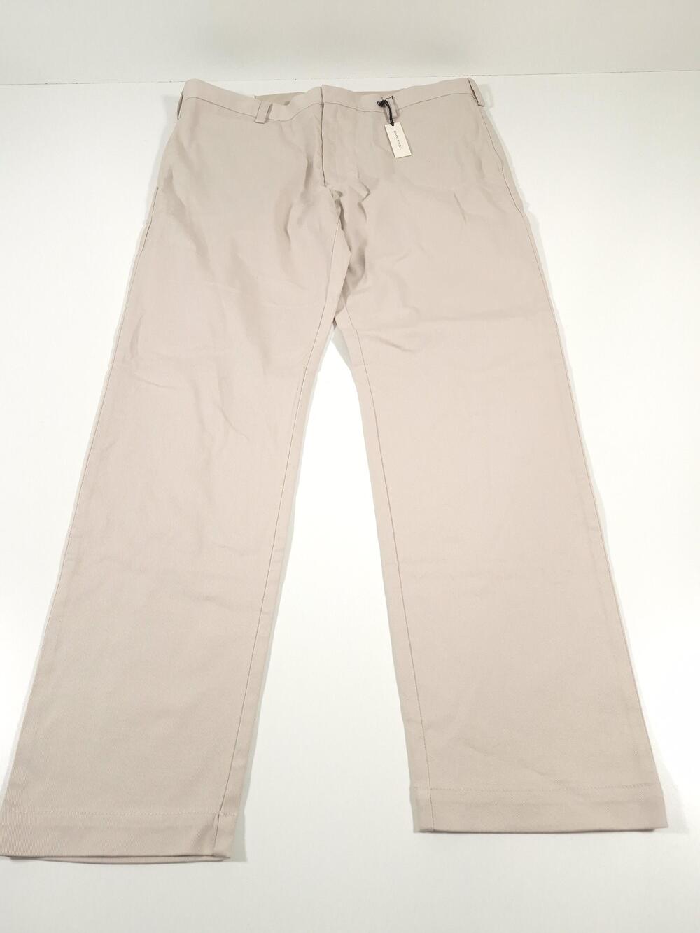 Banana Republic Pants Mens 38x32 White Italian Stretch Chino Straight Fit NWT